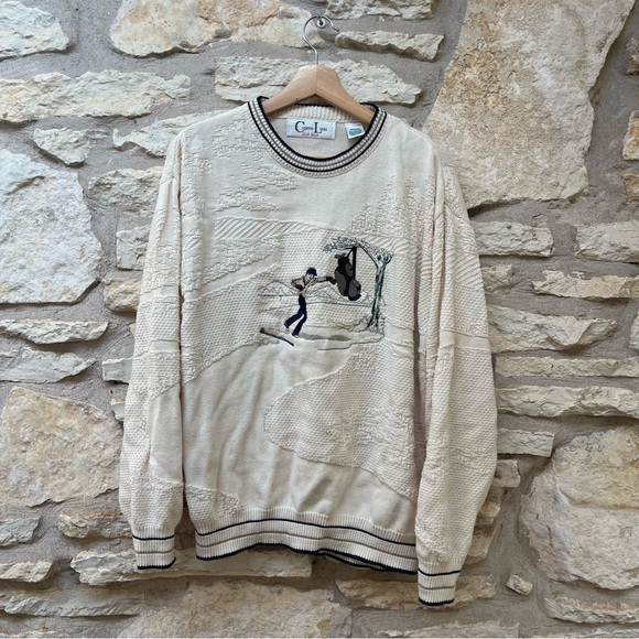 Cypress Links Other - Cypress Links Golf Wear Vintage Embroidered 3D Knit Sweater Men's M Punching Bag